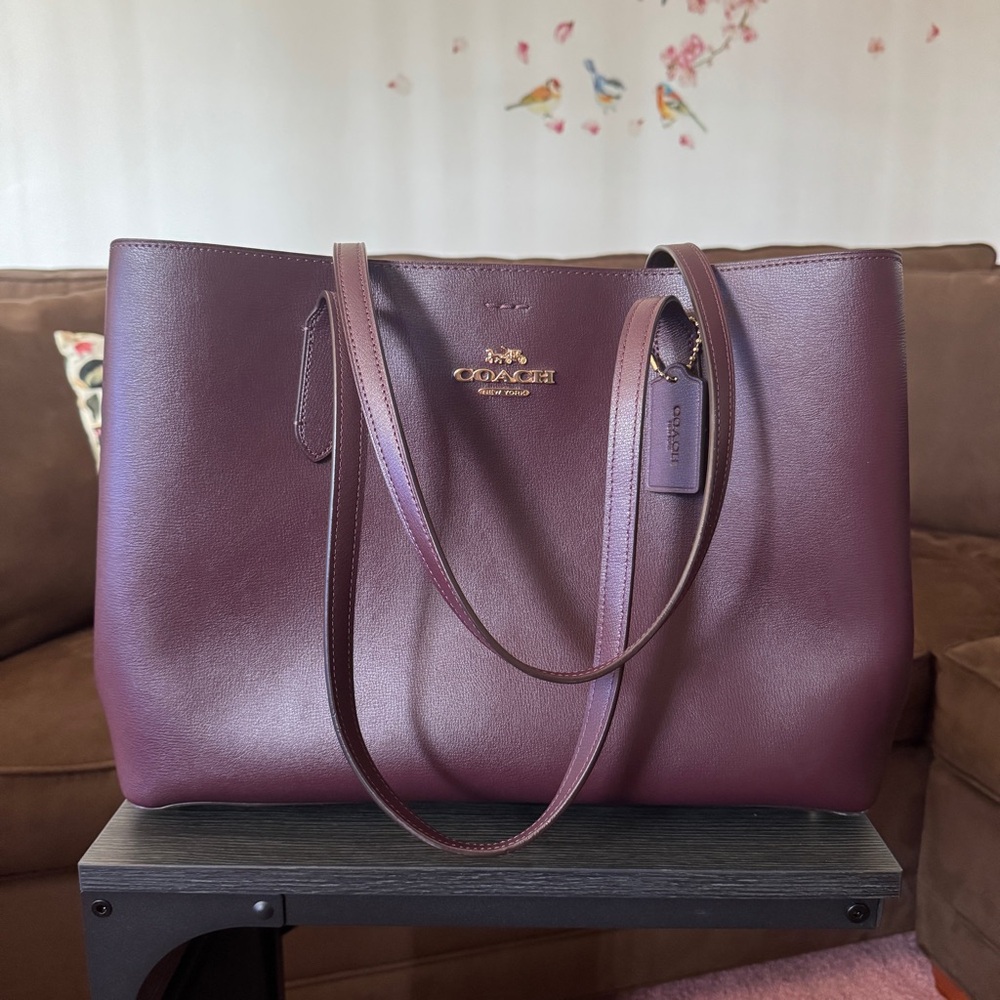 SOLD ~ Coach Purple Tote Bag